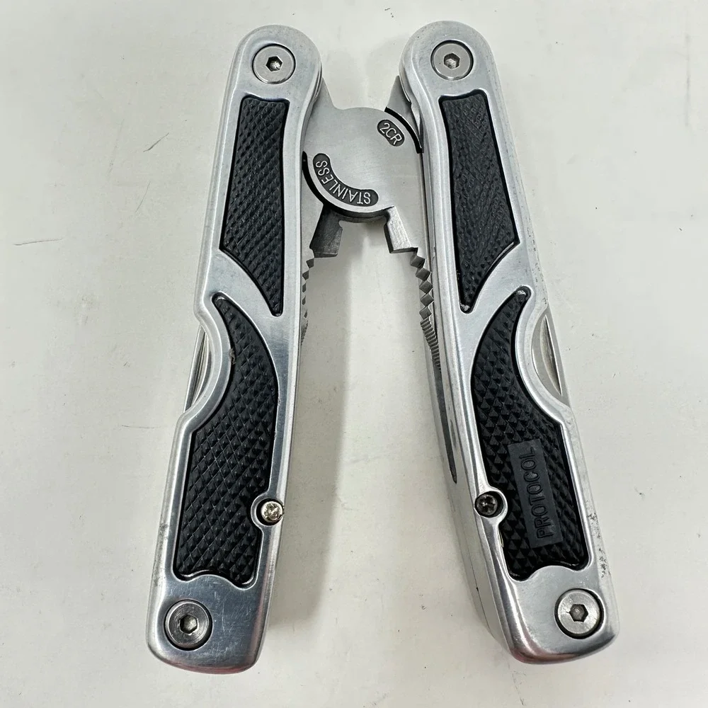 Protocol Stainless Steel MultiTool Pliers Knife Saw Nylon Sheath EDC Utility Kit